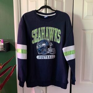 Seahawks NFL Embroidered Crewneck